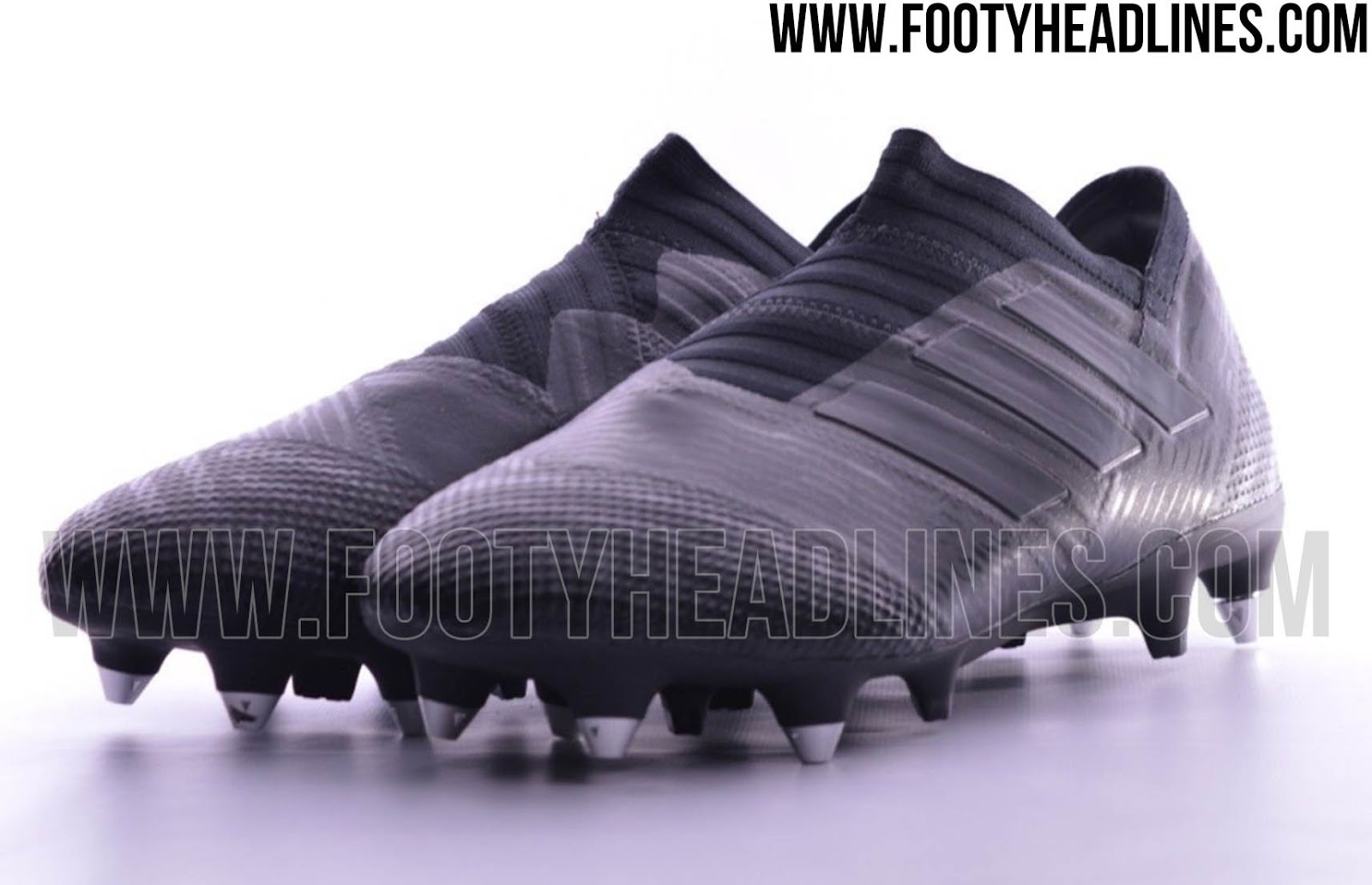 Blackout Laceless Adidas Nemeziz 17 PureAgility Prototype Boots